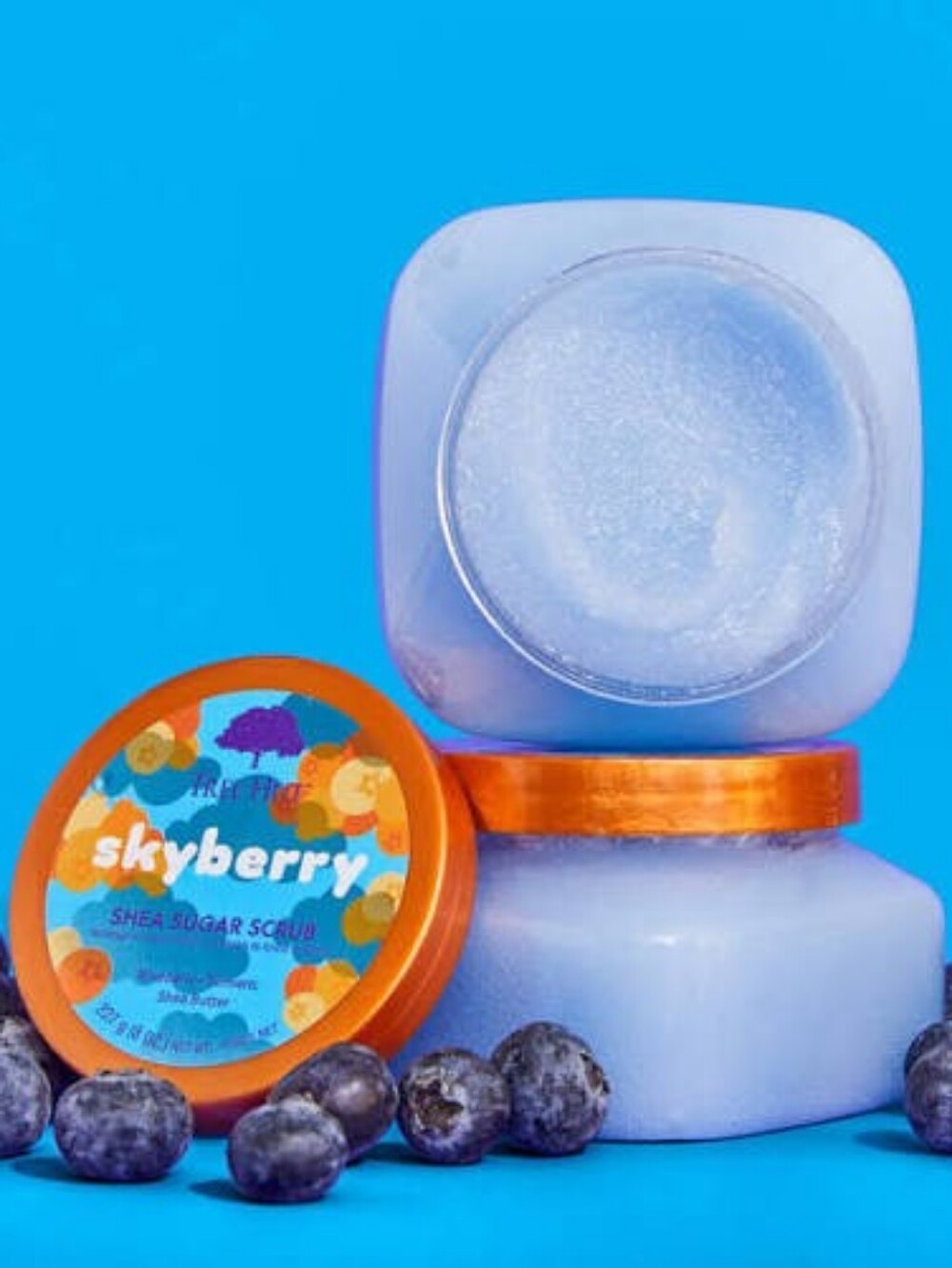 Skyberry Shea Sugar Scrub - Blue Exfoliating Body Scrub